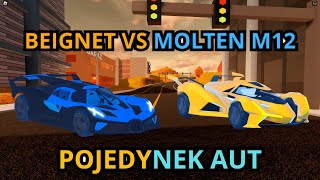 POJEDYNEK AUT  BEIGNET VS MOLTEN M12  Roblox 67 [upl. by Stoat]