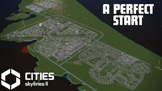 The Perfect Start to a City in Cities Skylines 2  Cities Skylines 2 GAMEPLAY [upl. by Asenaj]