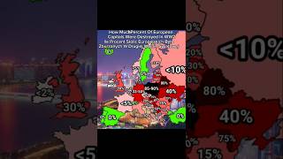 Estimated Percentages Of European Capitals destroyed during WW2 mapper mapping europe history [upl. by Inessa799]