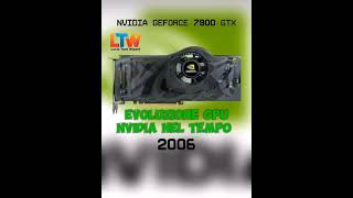 Evoluzione delle schede video NVIDIA nellarco degli anni ⏰💙 nvdia gpu shorts tech electronic [upl. by Sirovat]