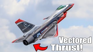 Insane Thrust Vectored Aerobatics Giant Scale RC J10 Turbine Jet [upl. by Stevenson]