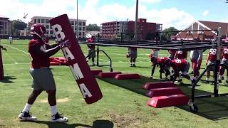 Alabama defensive line drills [upl. by Booma]