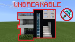 How To Make Unbreakable Blocks  Walls and Buildings  Minecraft Tutorial [upl. by Rolat]