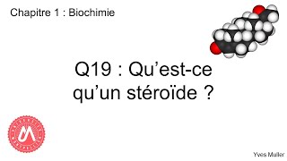 Chapitre 1  Biochimie  Q19  Questce quun stéroïde [upl. by Aliek]