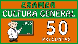 ☑️​ EXAMEN DE CULTURA GENERAL🤯🧠​​🎓 05  50 PREGUNTAS  ¿Podrás con todas [upl. by Ariait638]