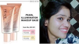 Swiss beauty pearl illuminator makeup basereviewdemo [upl. by Yerhpmuh834]