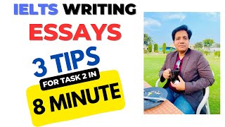 IELTS WRITING ESSAYS  3 TIPS FOR TASK 2 IN 8 MINUTES BY ASAD YAQUB [upl. by Luap]