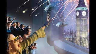 London Eye 4D cinema experience 2019 THROUGH GLASSES [upl. by Linker]