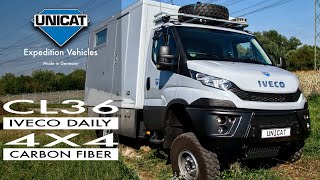 UNICAT Expedition Vehicles  CL36 Iveco Daily 4X4 Carbon Fiber [upl. by Vinn]