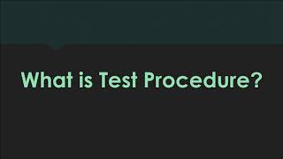 Test Design vs Test Specification vs Test Procedure [upl. by Ravert]