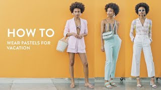 How to Wear Pastels for Vacation  Nordstrom [upl. by Aicnom]