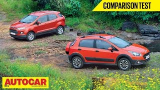 Fiat Avventura vs Ford EcoSport  Comparison Test  Autocar India [upl. by Netsrik]