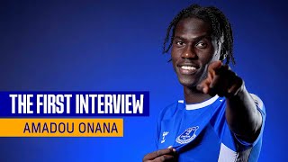 AMADOU ONANA SIGNS FOR EVERTON  First interview as midfielder joins from LOSC Lille [upl. by Reginnej154]