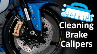 Cleaning Motorcycle Brake Calipers in 5 Easy Steps [upl. by Ravel]