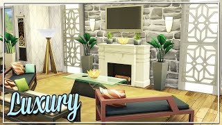 THE SIMS 4  BUILD  LUXURY LIVING ROOM [upl. by Adrien883]