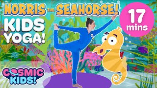 Norris the Baby Seahorse  A Cosmic Kids Yoga Adventure [upl. by Htiduy]