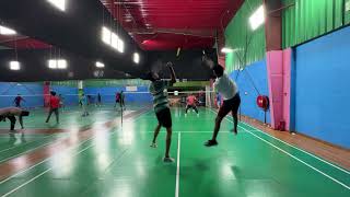 Unstoppable Smashes Intense Badminton Action  Narayanan amp Vasanth vs Malik amp Azeez [upl. by Dickenson]