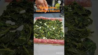 Rustico salsiccia e friarielli Semplice e veloce inshot ricetta [upl. by Latty]