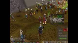 runescape rushing with 10 hp 60 range and darkbow b00m 2 hits vid 1 [upl. by Nim110]