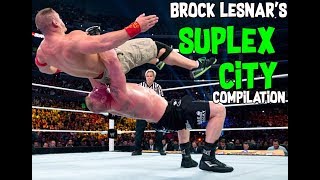 Brock Lesnars Suplex City Compilation [upl. by Salmon]