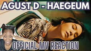 Agust D  Haegeum Official MV Reaction [upl. by Kenwrick]