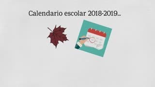 calendario escolar 2018 2019 [upl. by Veedis]