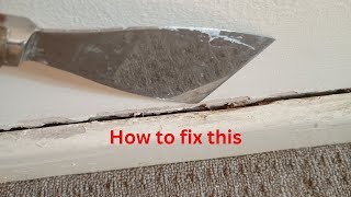 How to Fix Large Gaps Along Skirting Base Boards [upl. by Reahard]