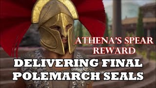 Assassins Creed Odyssey  Delivering Final SealsChoosing a Side Both Options Athenas Spear [upl. by Lleira]