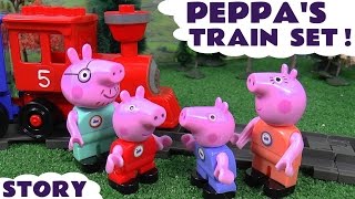 Peppa Pig Toy Train Construction Set Story [upl. by Sontag]