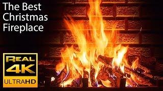 4K Relaxing Fireplace amp The Best Instrumental Christmas Music amp Crackling Fire Sounds 🔥 UHD 2 Hours [upl. by Neenaj]