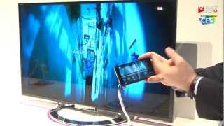 CES 2013  des télés qui communiquent avec les smartphones [upl. by Lello72]