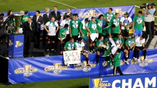 Gold Cup Copa Oro 2011 Chicharito Celebrations for Mexico at Rose Bowl Final [upl. by Hux]