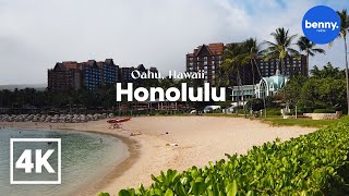 4K Hawaii Beach Lagoons Walking Tour  Ko Olina [upl. by Mallon]