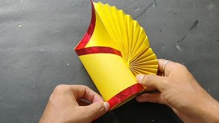 Paper flower vase craft ideas  How to make flower vase [upl. by Alrrats]