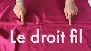 Comment reconnaître le sens du droit fil sur nimporte quel tissu  Info couture📍 [upl. by Lirrehs]