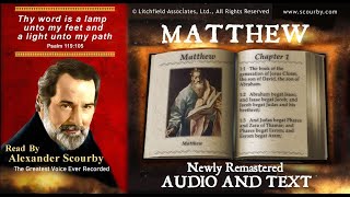 40  Book of Matthew  Read by Alexander Scourby  AUDIO amp TEXT  FREE on YouTube  GOD IS LOVE [upl. by Ayekat894]