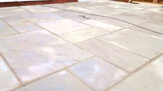 How To Lay Indian Sandstone Patio [upl. by Jo-Ann]