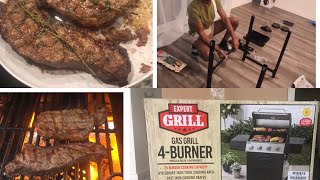 4 Burner Gas Grill ASSEMBLE and REVIEW [upl. by Adnohsat667]