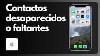 Cómo arreglar los contactos de iPhone desaparecidos o faltantes Tutorial [upl. by Abelard]