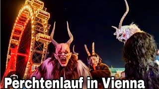 Perchtenlauf in Wien 01122024 [upl. by Lyrrad897]