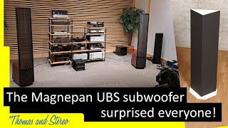 First impression Magnepan UBS subwoofer in a Montreal group [upl. by Annerahs]