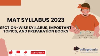 MAT Syllabus 2023 Sectionwise Syllabus Important Topics Preparation Books [upl. by Ainitsirc]