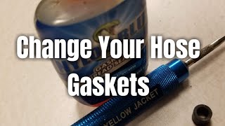 HVAC Tip  Replace Your Refrigerant Hose GasketsRefrigerant Hose Maintenance [upl. by Damek823]