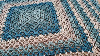 Diamonds amp Cubes Blanket  Crochet Tutorial [upl. by Evreh]