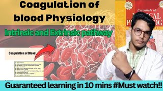 Coagulation of blood physiology  Enzyme cascade theory  stages of blood clotting  sembullingham [upl. by Eizzik]