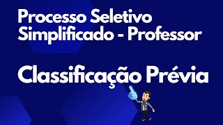 Processo Seletivo Simplificado  Professor [upl. by Foley273]