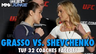 Alexa Grasso Valentina Shevchenko faceoff ahead of The Ultimate Fighter Season 32 [upl. by Sondra]