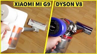 Xiaomi Mi G9 vs Dyson V8 absolute Akkustaubsauger  Xiaomi G10 Update  CH3 Test Review Deutsch [upl. by Melborn]