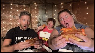 Crystal does a mukbang with Tammy and Billy Gilman [upl. by Lerej]