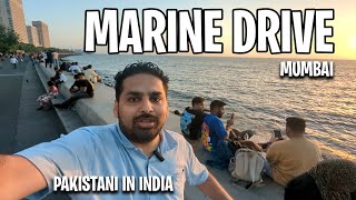 Marine Drive Mumbai Walk  Pakistani in India  indianfood [upl. by Herschel]